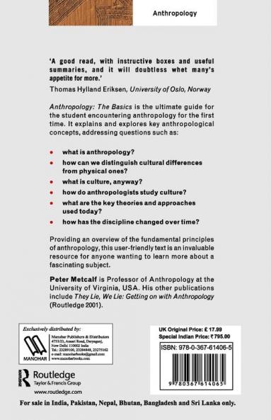 Anthropology: The Basics