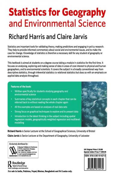Statistics for Geography and Environmental Science