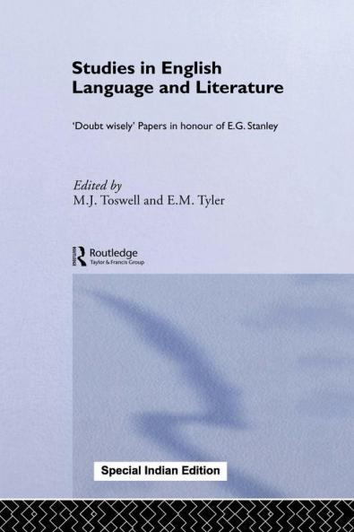 Studies in English Language and Literature