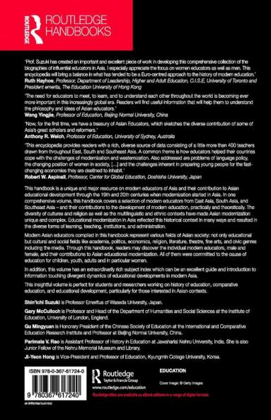 Routledge Encyclopedia of Modern Asian Educators