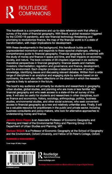 Routledge Handbook of Financial Geography