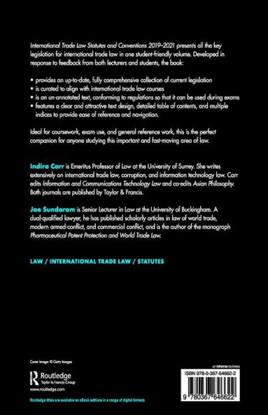 International Trade Law Statutes and Conventions 2019-2021