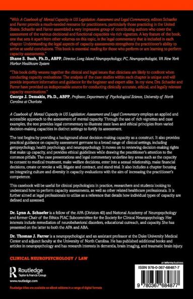Casebook of Mental Capacity in US Legislation