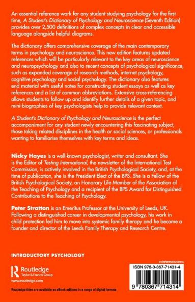 Student's Dictionary of Psychology and Neuroscience