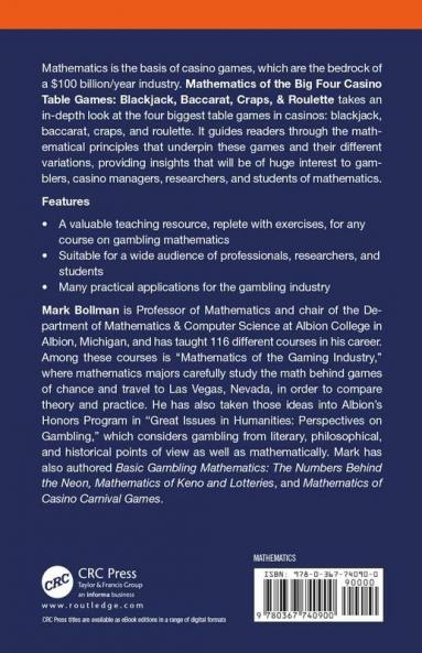 Mathematics of The Big Four Casino Table Games