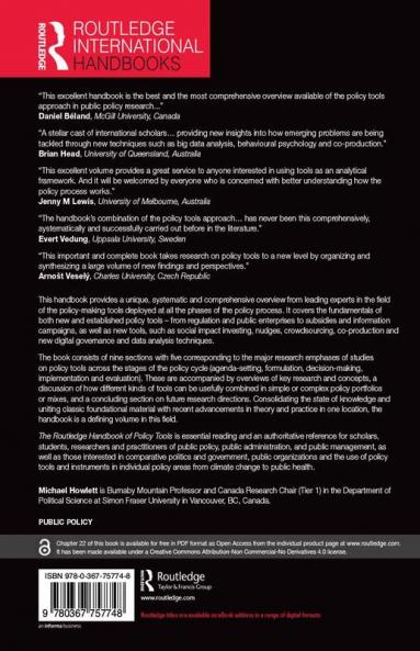 Routledge Handbook of Policy Tools