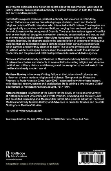 Miracles Political Authority and Violence in Medieval and Early Modern History