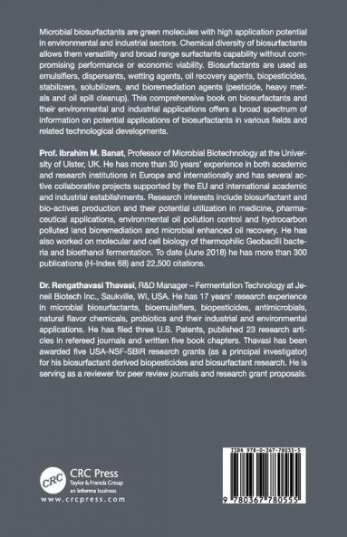 Microbial Biosurfactants and Their Environmental and Industrial Applications