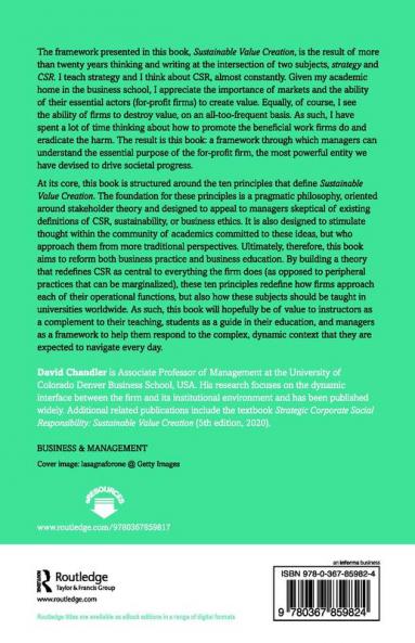 Sustainable Value Creation