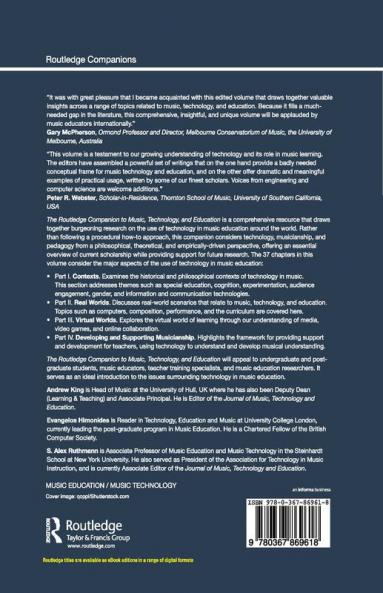 Routledge Companion to Music Technology and Education