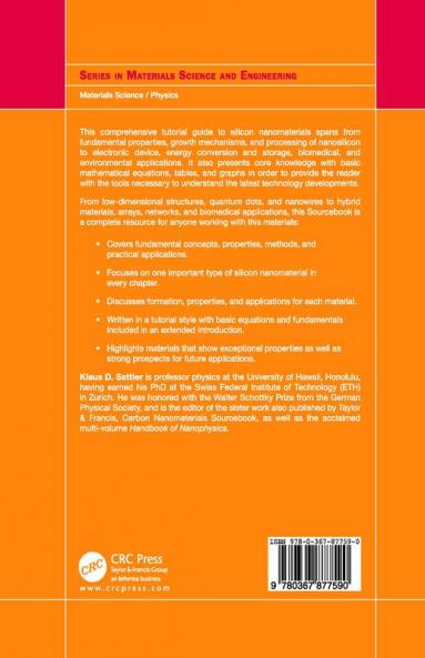 Silicon Nanomaterials Sourcebook