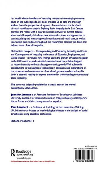 Exploring Social Inequality in the 21st Century