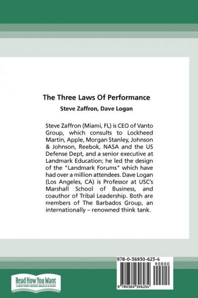 The Three Laws of Performance
