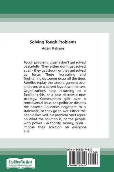 Solving Tough Problems