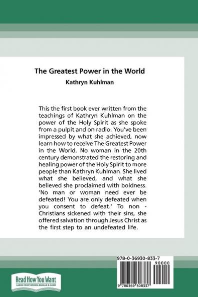 The Greatest Power in the World (16pt Large Print Edition)