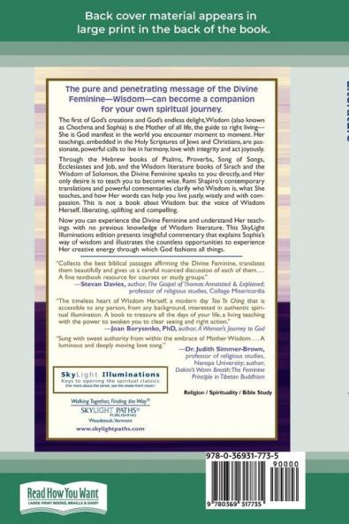 The Divine Feminine in Biblical Wisdom: Selections Annotated & Explained (16pt Large Print Edition)