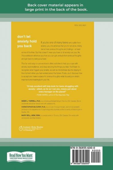 The Mindfulness and Acceptance Workbook for Teen Anxiety