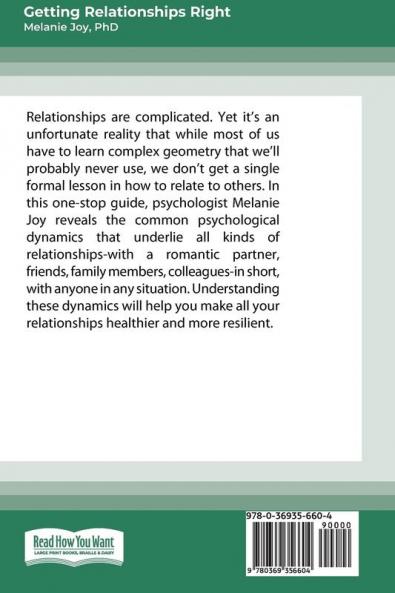 Getting Relationships Right