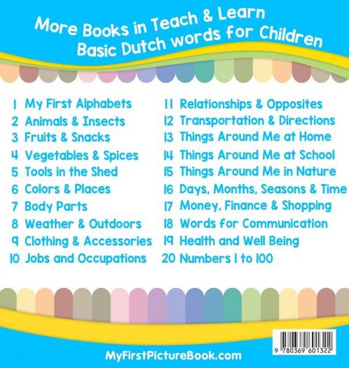 My First Dutch Alphabets Picture Book with English Translations