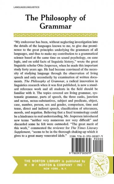 The Philosophy of Grammar