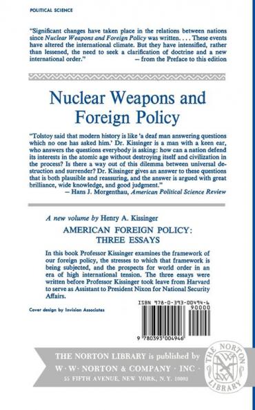 Nuclear Weapons and Foreign Policy