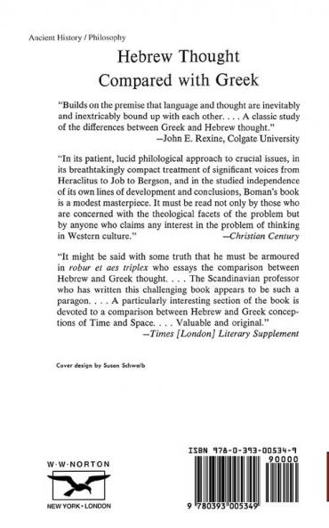 Hebrew Thought Compared with Greek