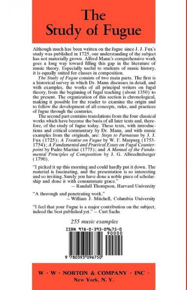 The Study of Fugue