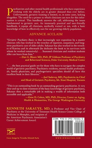 Geriatric Psychiatry Basics