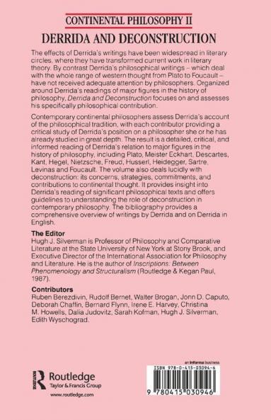 Derrida and Deconstruction