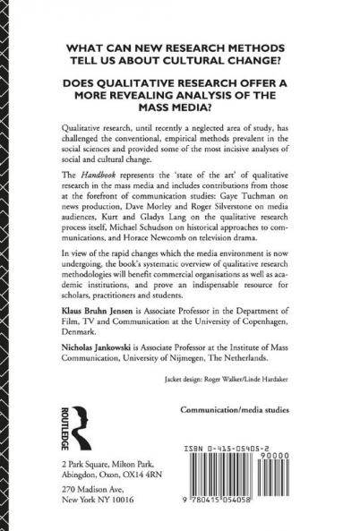 Handbook of Qualitative Methodologies for Mass Communication Research