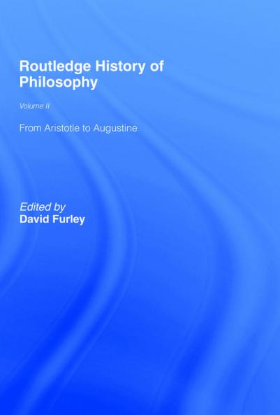 Routledge History of Philosophy Volume II