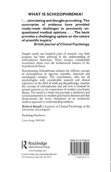 Reconstructing Schizophrenia