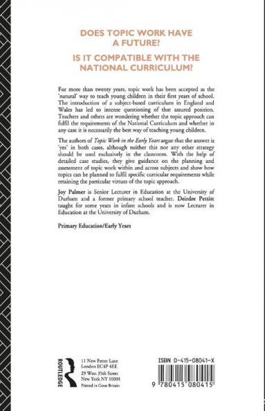 Topic Work in the Early Years