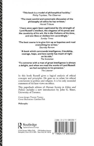 Human Society in Ethics and Politics