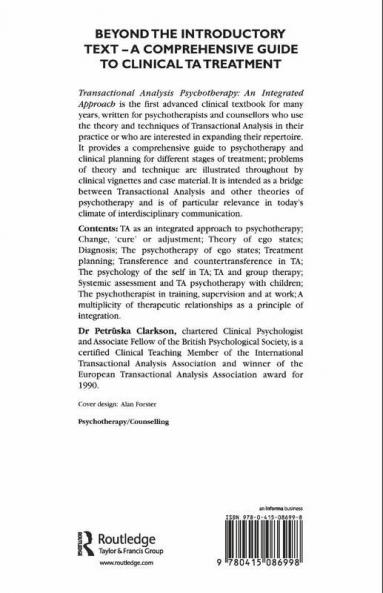Transactional Analysis Psychotherapy