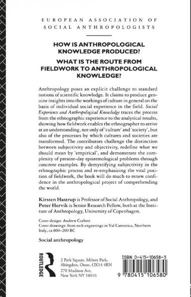 Social Experience and Anthropological Knowledge