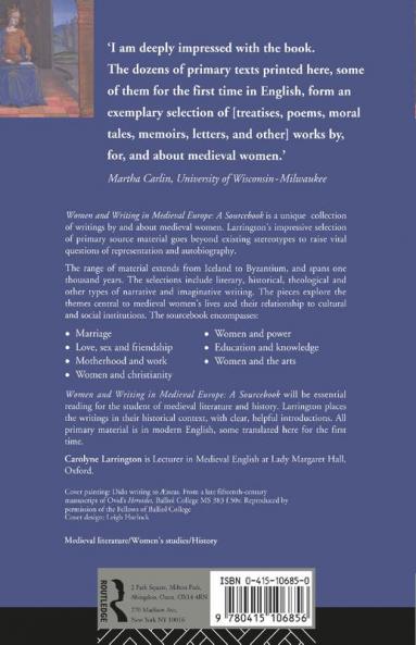 Women and Writing in Medieval Europe: A Sourcebook