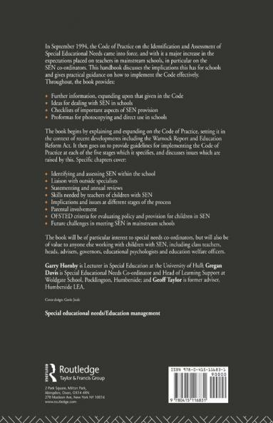 Special Educational Needs Co-ordinator's Handbook