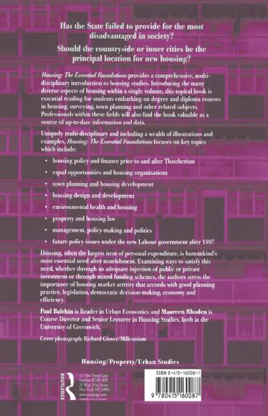 Housing: The Essential Foundations