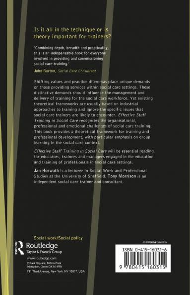 Effective Staff Training in Social Care