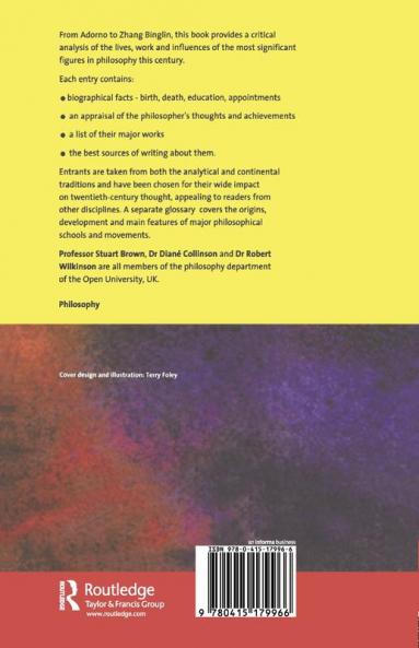 One Hundred Twentieth-Century Philosophers
