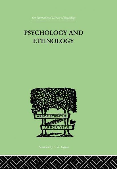 Psychology and Ethnology