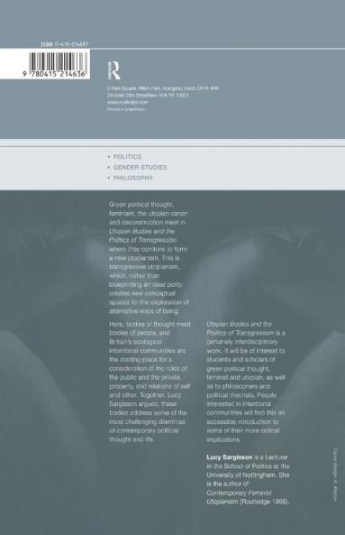 Utopian Bodies and the Politics of Transgression