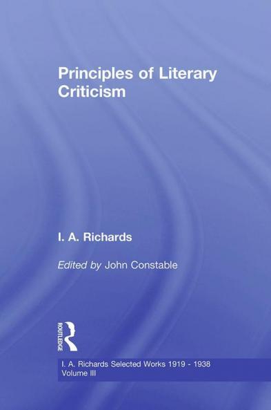 Principles of Literary Criticism V3