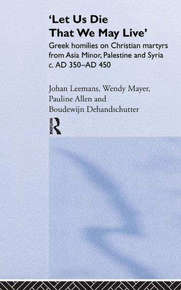 'Let us die that we may live'