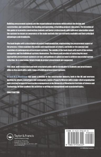 Introduction to Building Procurement Systems