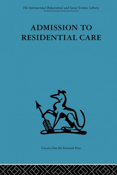 Admission to Residential Care