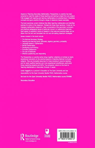 Aspects of Teaching Secondary Mathematics