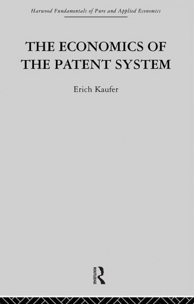 Economics of the Patent System