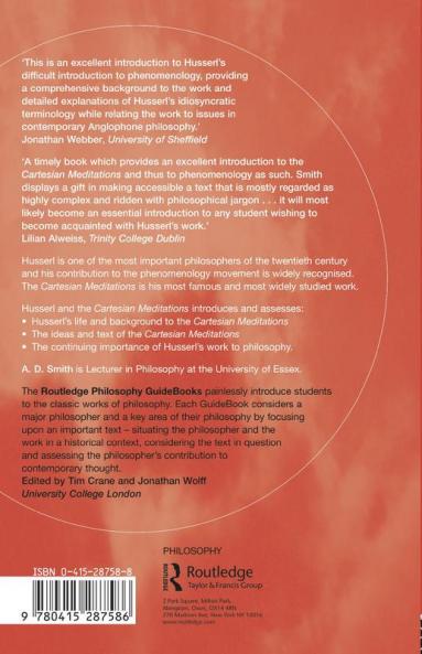 Routledge Philosophy GuideBook to Husserl and the Cartesian Meditations